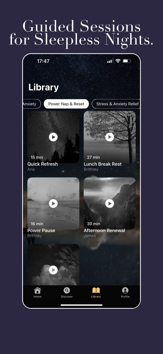Yoga Nidra app library